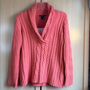 Style & Co. Women’s Large Solid Orange Sweater